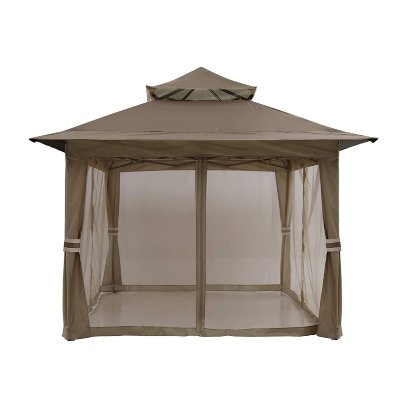Zahradní zásoby Pergola Hliníková venkovní altán Outdoorová aktivita s komárem, čokoláda