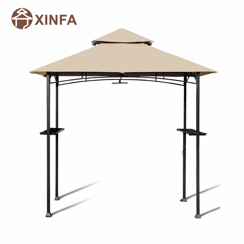 8 \\ 'x 5 \\' 2-ti-ti-tier baldachýn Top Grill Al Al Patio Patio gril gril altán s robustní ocelový rám
