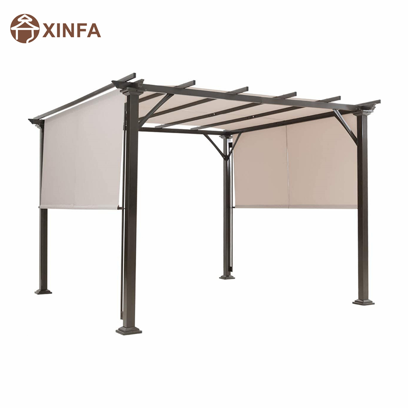 10 \\ 'x 10 \\' venkovní pergola, terasová strukturanábytku, venkovní ocel Pergola altán se zatahovacími odstíny baldachýnu