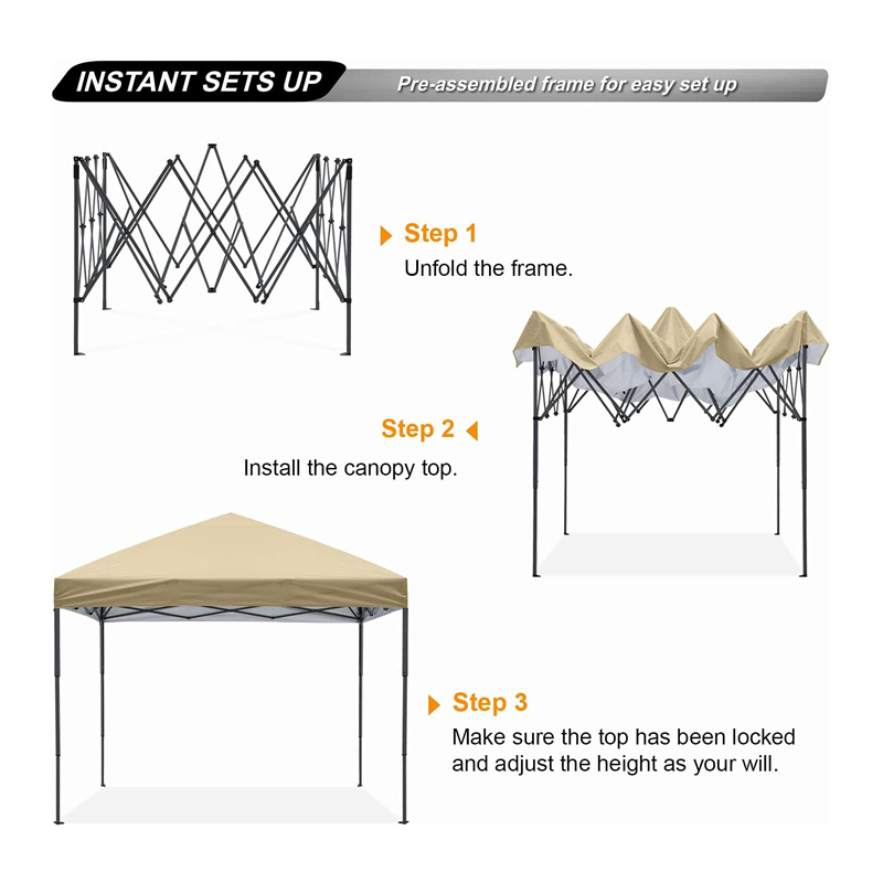 Odolný snadný stabilní 10x 10 ft Pop -up venkovní baldachýn stan