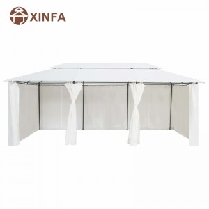 Luxusní zahrada pokrývkana dvorkuna dvorku Altán venku s hliníkovým hliníkovým oponou