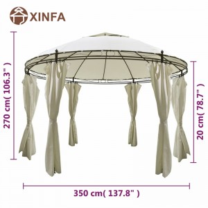 Svatební markýza Arch Top Jardin Pergolas Albazebo Outdoor hliníkový altán baldachýn