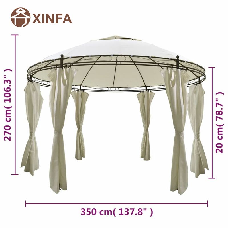 Svatební markýza Arch Top Jardin Pergolas Albazebo Outdoor hliníkový altán baldachýn