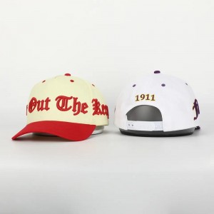 Vlastní vysoce kvalitní 5 panelů zakřivený baseballový čepice bavlněné bavlny, 3D vyšívací logo Strukturovaný táta klobouk