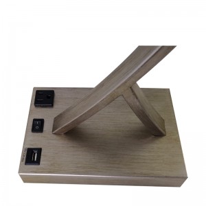 Starožitná stříbrná povrchová lampa s přepínačem rockeru ON/off, pohodlným vývodem anabíjecím portem USB v místnosti