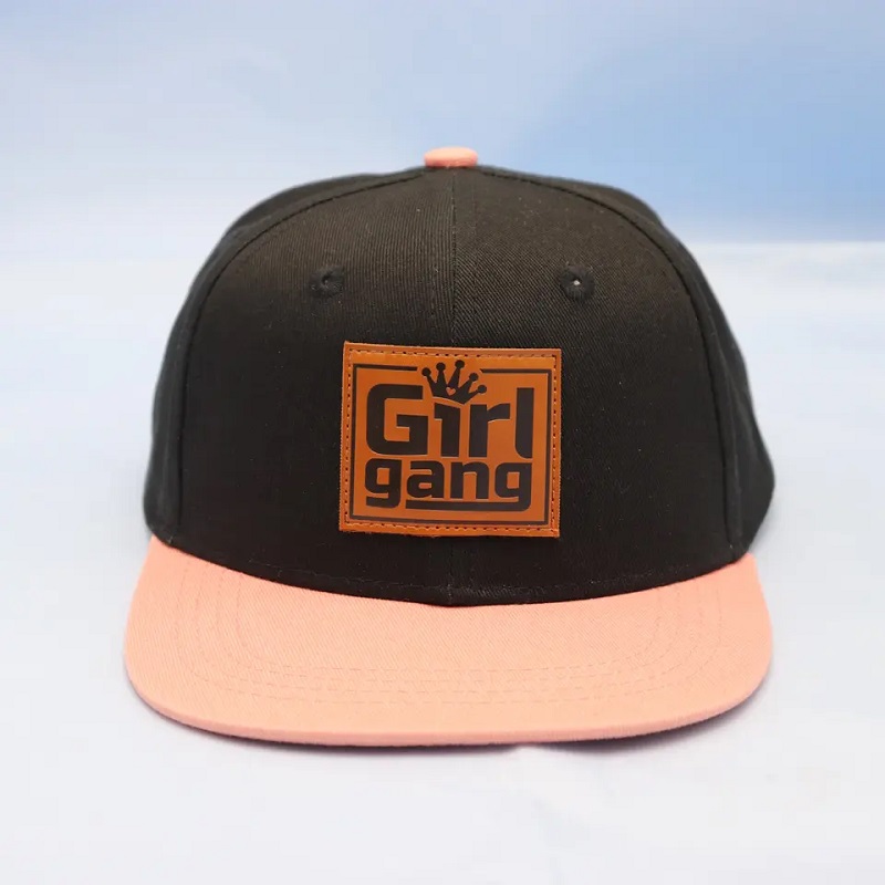 Módní chlapec malá velikost soukromých label Patch Hip Hop Custom Hats Kids \\'s Custom Logo Snapback Hat Caps pro děti