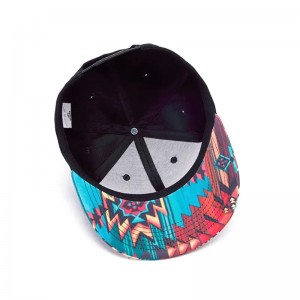 3d tisk zachytit zpět plochý Brim Hat Street Dance Hip Printing Flat Bill Hawaiian Hats Design Your Own Snapback Cap/hat