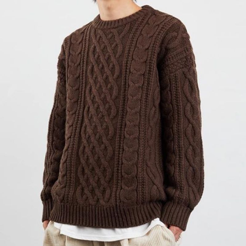 Plná barva Elegantní příležitostné pletené svetry