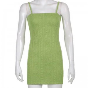 Módní oblečení háčkování bavlny letní letní ženy šaty svetr