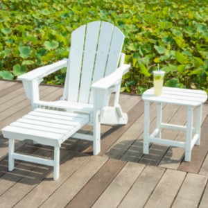 Nádvoří židle vyrobené z HDPE