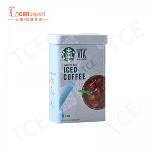 Etc-Custom Tin může výrobci velkoobchodní obdélníkový čtvercový plechovka plechovka kovová balení čaj a káva vzorek krabicena vlastní plechovka