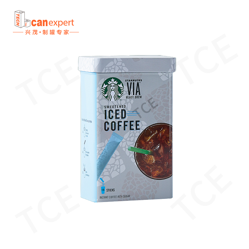 Etc-Custom Tin může výrobci velkoobchodní obdélníkový čtvercový plechovka plechovka kovová balení čaj a káva vzorek krabicena vlastní plechovka