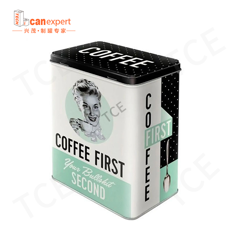 Etc-Custom Tin může výrobci velkoobchodní obdélníkový čtvercový plechovka plechovka kovová balení čaj a káva vzorek krabicena vlastní plechovka