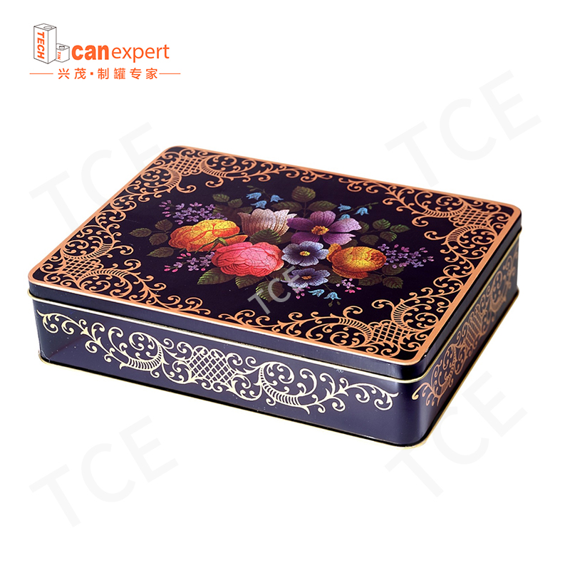 Přizpůsobené vysoce kvalitní řemeslné dárkové dárkovénádobynádoba Candy Jar Box čokoláda Candy Metal Box Cookie Metal Box