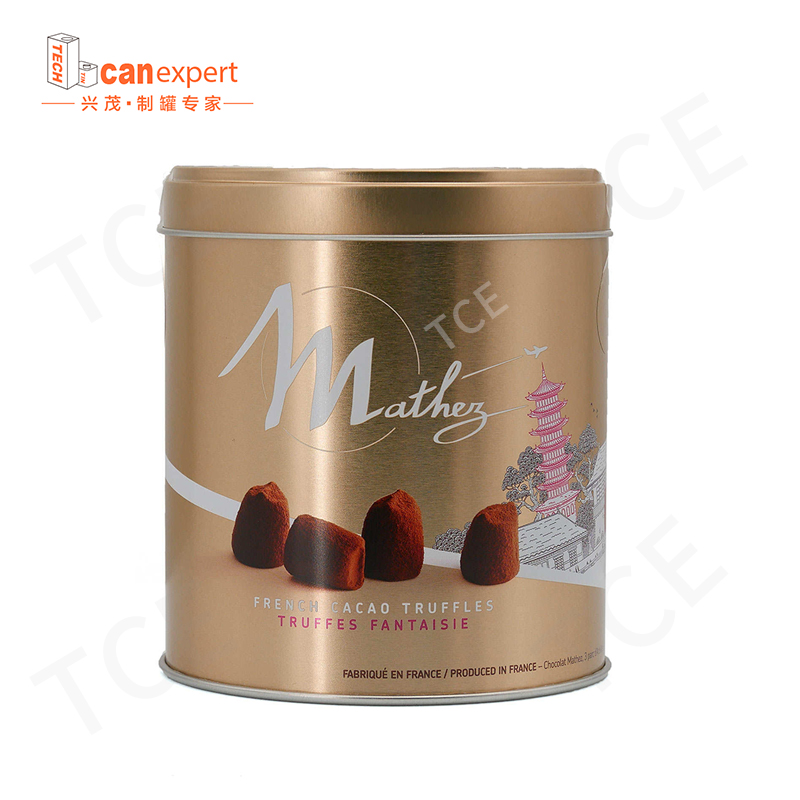 Cín může propagovat vysoce kvalitní dárkový kovový balení Tin Box Custom Luxury Food Grade Hexagon Rectangle Circular Biscuit Chocolat