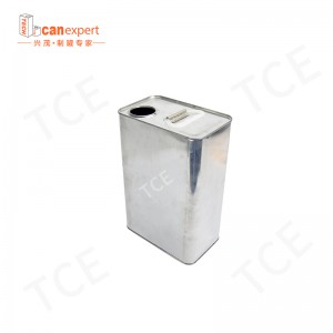 Čtvercový obdélníkový prázdný olej Chemické kovové plechovky může s plastovým víkem pro barvy barvynebo oleje