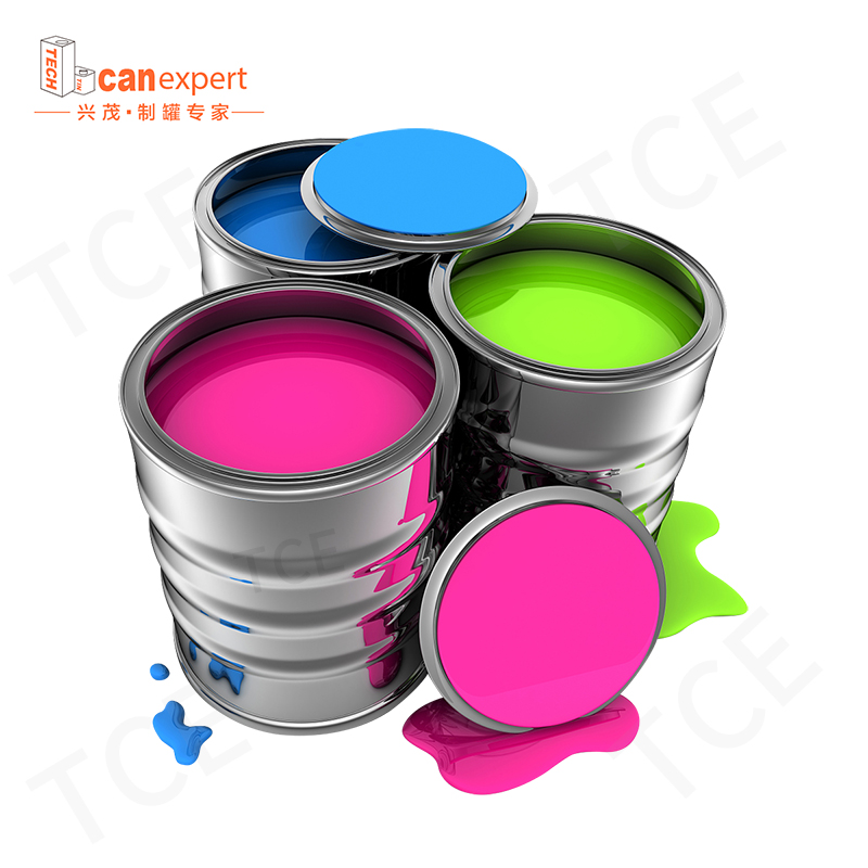 1 litr kovové čtvercové kulaté cínové plechovky pro barvu s víky svařováním karoserie prázdné barvy kbelíky 1l/gallon továrna čisté plechovky barvy