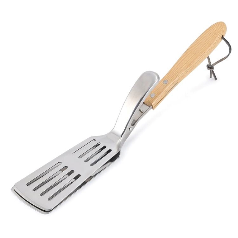 OEM/ODM Custorized 304 Nerezová ocel Single-Use 2 in 1 BBQ grilovací špachtle&Tongs pro grilování venku, více účel