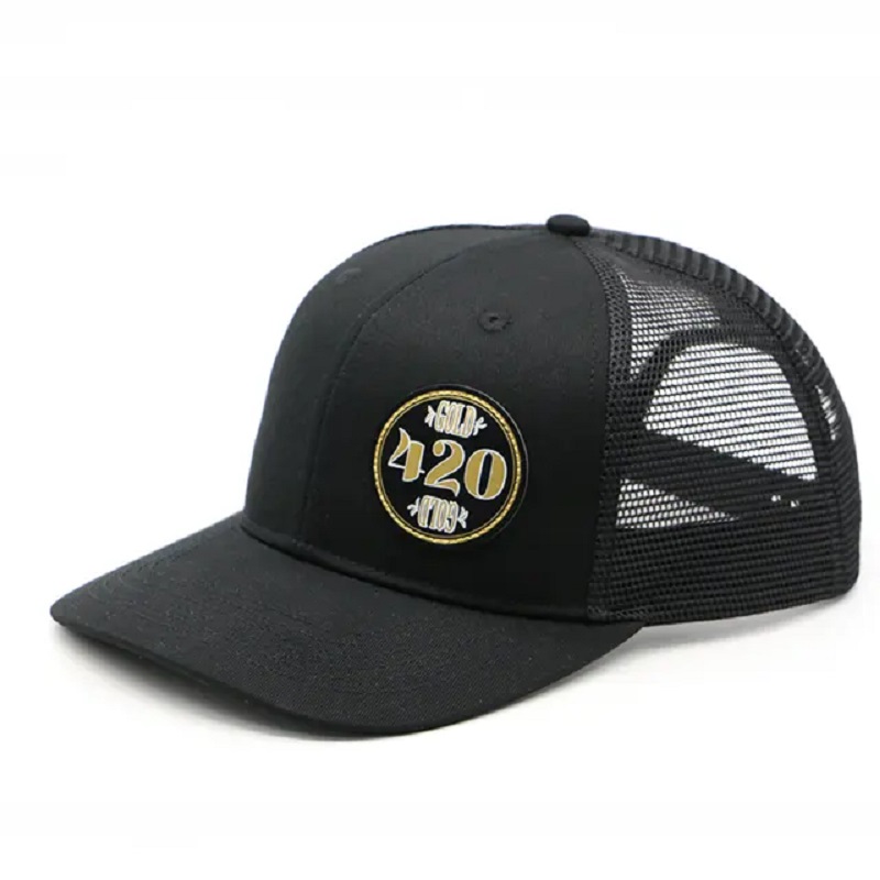 Velkoobchod vlastní logo Casquette Bone Gorras Snapback Headwear prázdné pláně 6 panelového síťového koženého záplatového kamieru CAPS CAPS