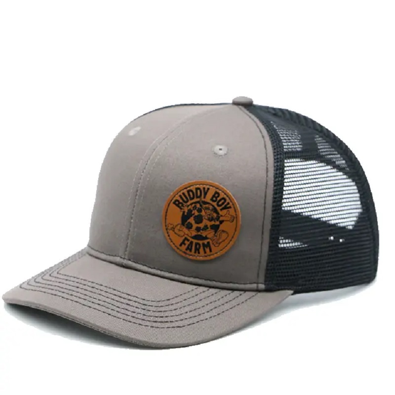Velkoobchod vlastní logo Casquette Bone Gorras Snapback Headwear prázdné pláně 6 panelového síťového koženého záplatového kamieru CAPS CAPS