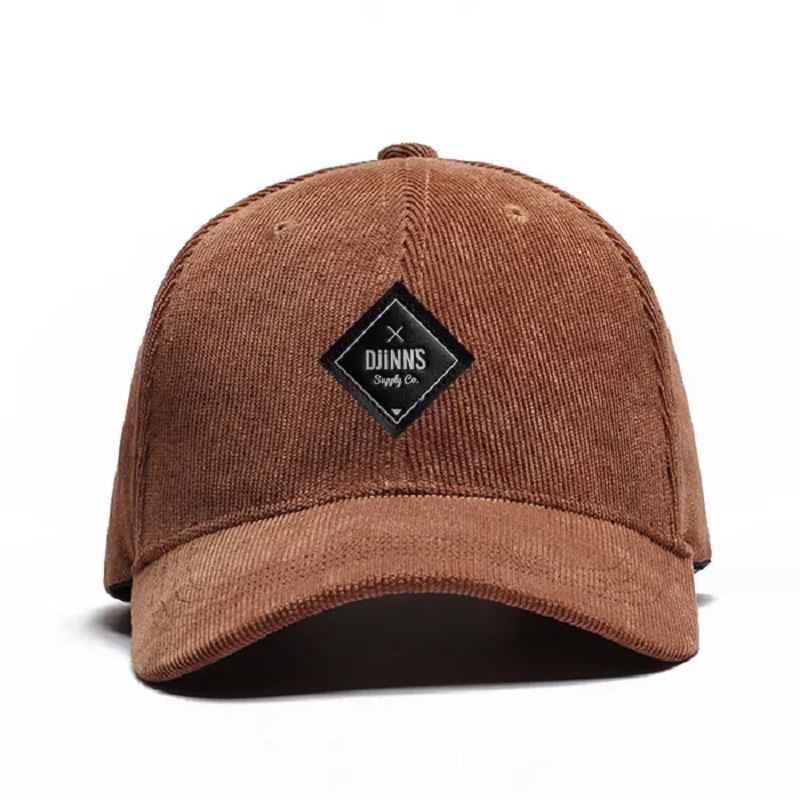 Vlastní sportovní čepice Sun Hat Men Design klobouk čepice Gorras de Beisbol Corduroy Baseball Hat