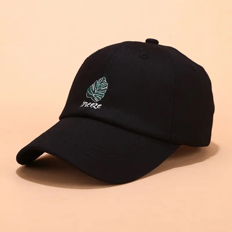 100% bavlna Custom Custom 6 Panel Dad klobouk, vyšívané logo Nestrukturovaný táta klobouk