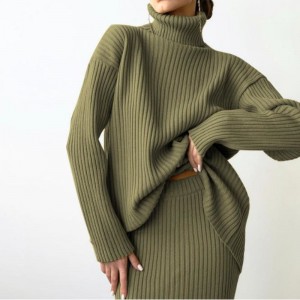 Zimnínový módní vlastní ženy \\\\\\\\\\\\ s teplým turtleneck svetlover pletený svetr