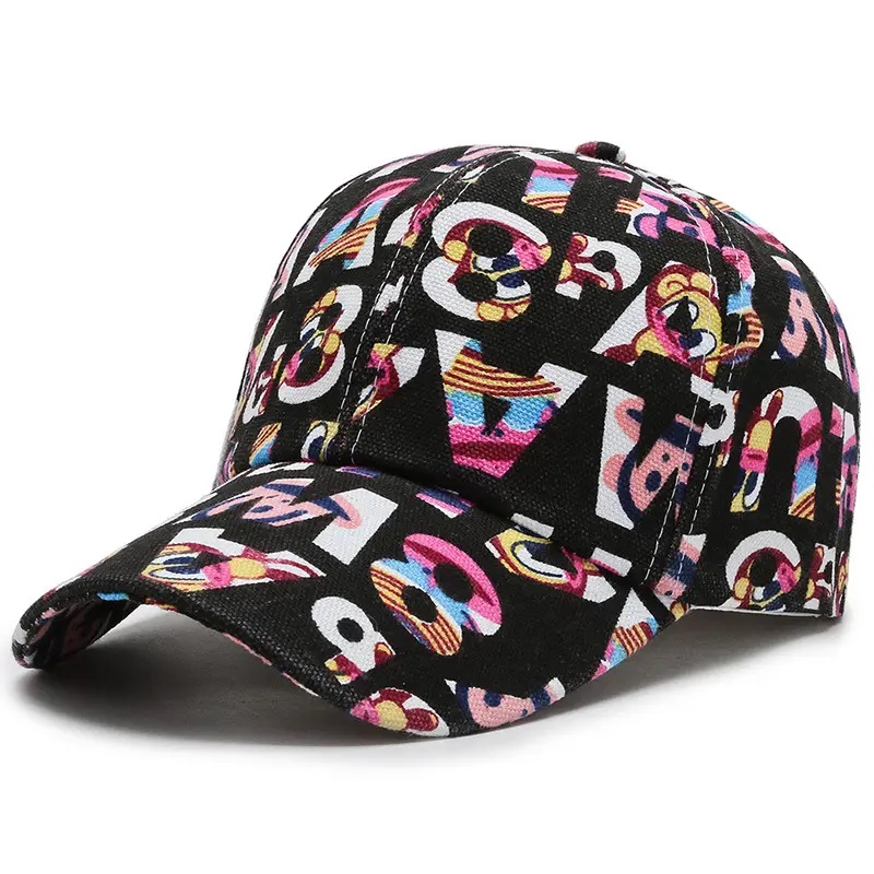 Nový dopis 6-panel klobouky Snapback Sportovní čepice Baseball Cotton Plain Hats for Men Womens