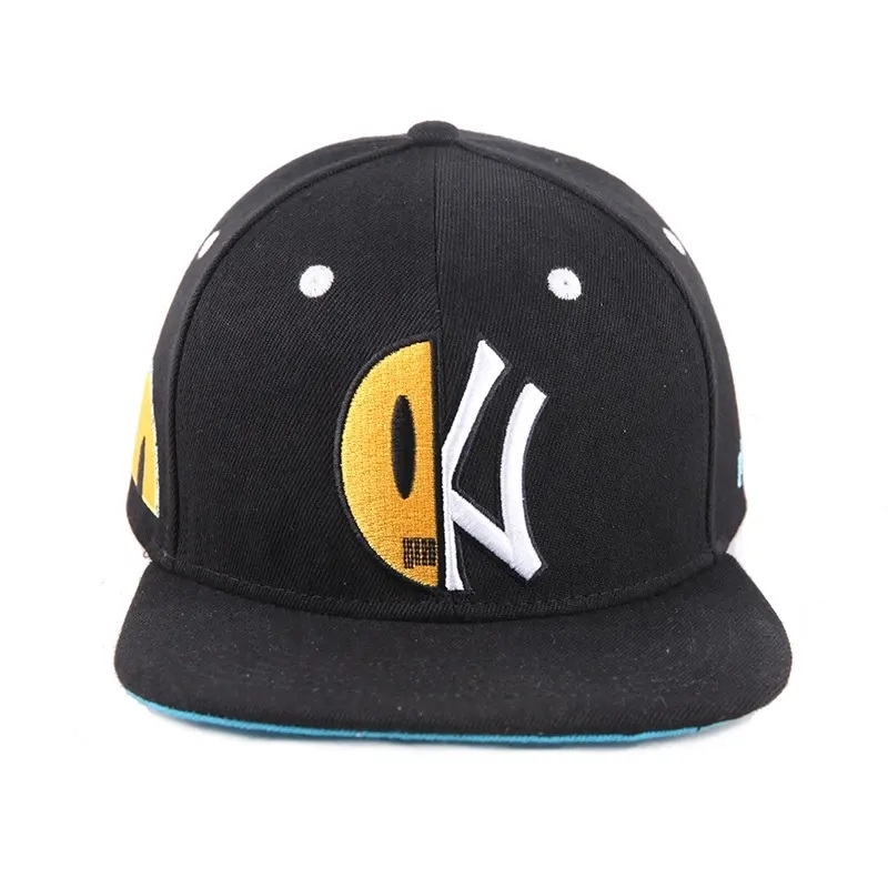 Továrna velkoobchodní baseballový klobouk vlastní muži Snapback Cap 6 Panel Flat Brim Embioidery Atted Sport Cap