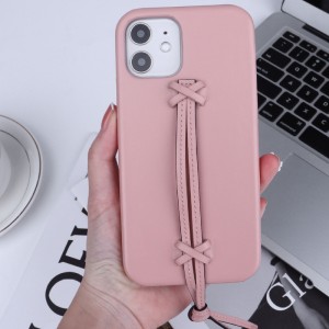 Nový Apple iPhone 15 Minimalist Prially Color Prial -Leather Phone pouzdro je vybaveno pouzdrem pro přenášení popruhu a 360 stupňů plného zabalení proti pádu a koliznímu telefonu