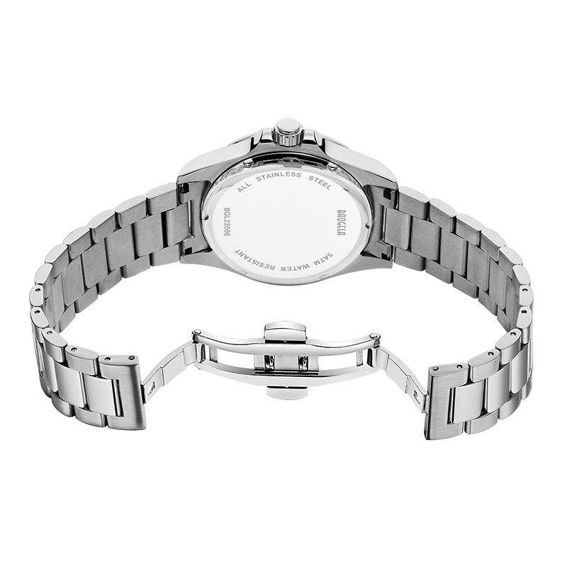 Baogela Nová modrá červená voda Ghost Watch Men's Watch 50 metrů Vodotěsnýnerezový popruh Swiss Movement Recogio Masculino 22807