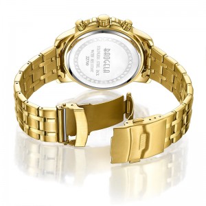 Baogela Quartz Men Gold Watch Top Brand Luxusní armáda Vojenská zápěstí hodinky Hodiny