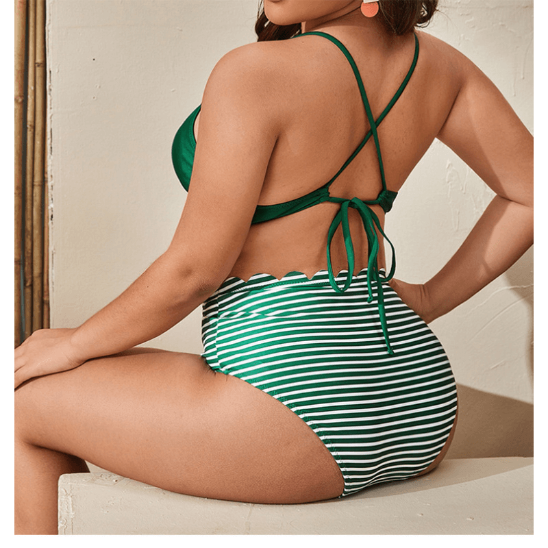 Bikiny Sexy Print Svítí dva kusy Swimsuits
