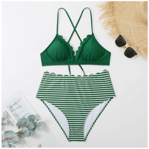 Bikiny Sexy Print Svítí dva kusy Swimsuits