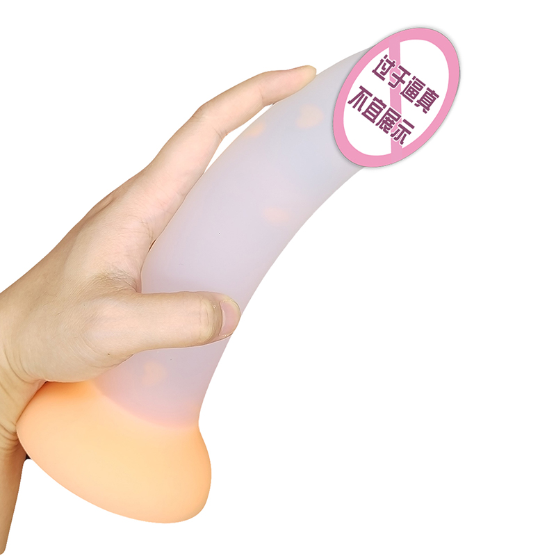 904 Nové světelné dildo anální sexuální hračky pro ženy muži barevné zářící penis zadek plug hračky pro dospělé