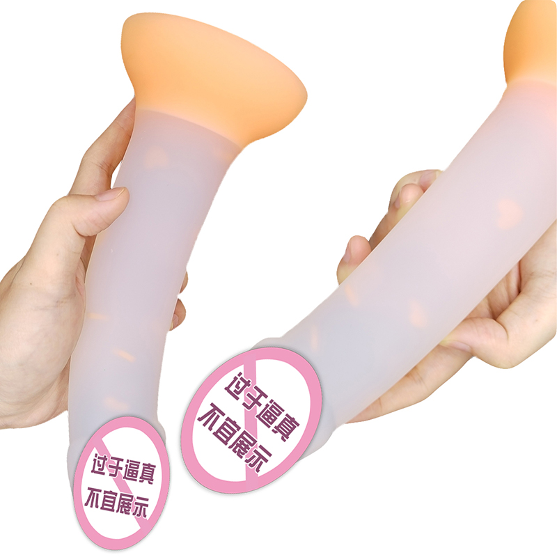 904 Nové světelné dildo anální sexuální hračky pro ženy muži barevné zářící penis zadek plug hračky pro dospělé