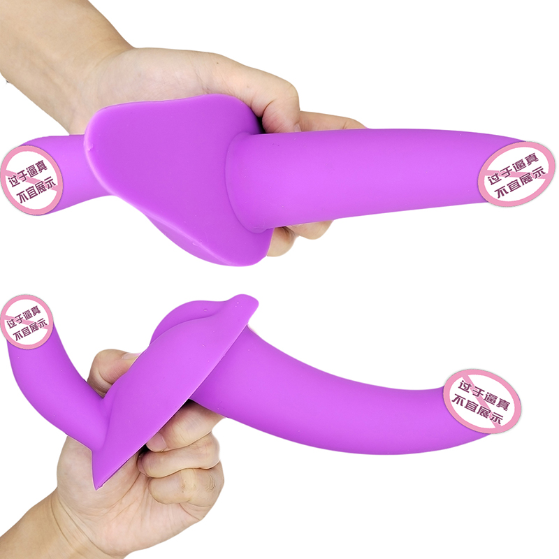850 Lesbická dvojitá hlava Purple Adult Sex Toys Turtle Double Headd Dragon Side skončil dildo pro páry ženy gay