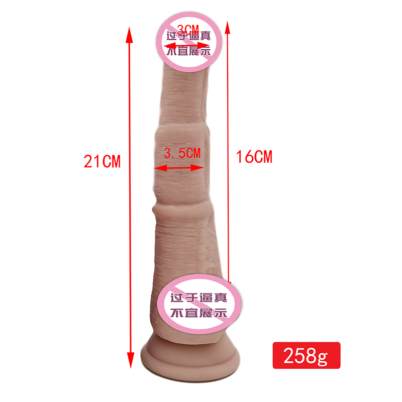 877 Realistické dildo silikonové dildo s přísavným pohárem G-Spot Stimulation Dildos Anal Sex Toys pro ženy a pár