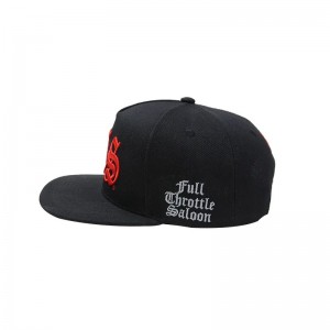 Vyšívání bavlněné ploché okraje dospělí Plain Mens Hip Hop Hats 5 Panel Přizpůsobit čepice Snapback Hats s vlastní logem