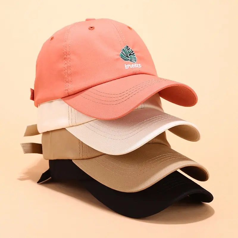 Bavlna Custom 6 Panel Dad klobouk, vyšívané logo Nestrukturovaný táta klobouk