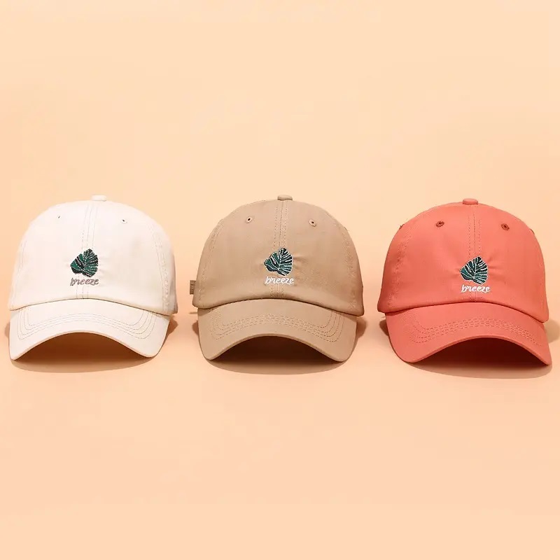 Bavlna Custom 6 Panel Dad klobouk, vyšívané logo Nestrukturovaný táta klobouk