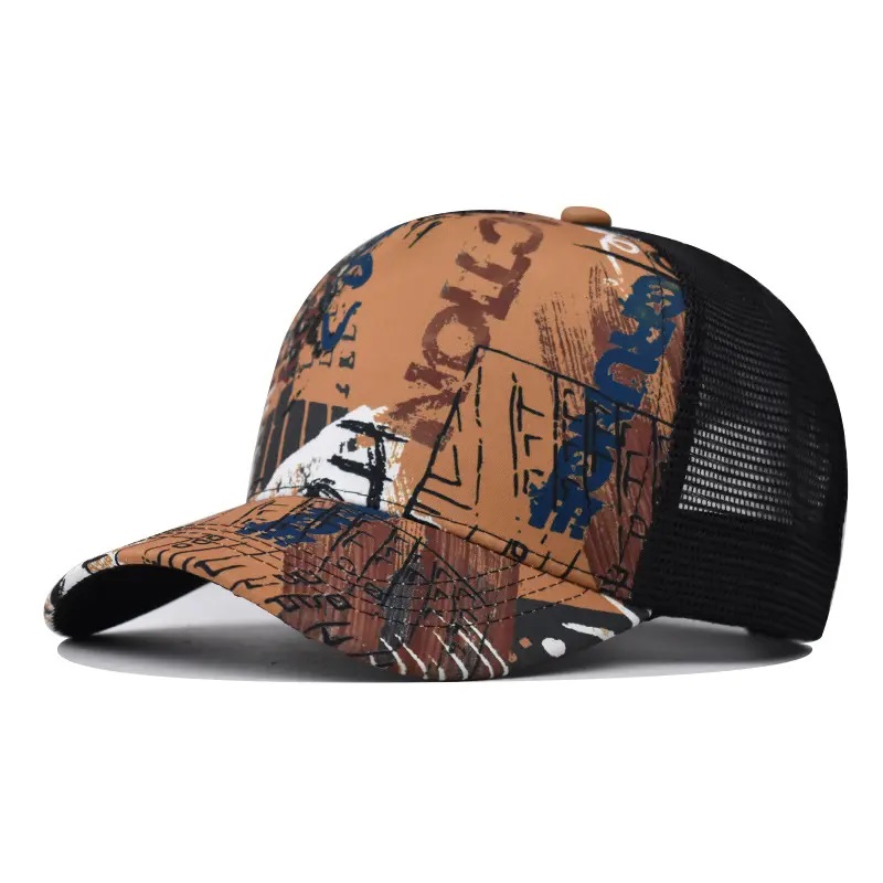 Levné sluneční hledisko Snapback Hip Hop Mesh Hats Custom Gradient Trucker Cap