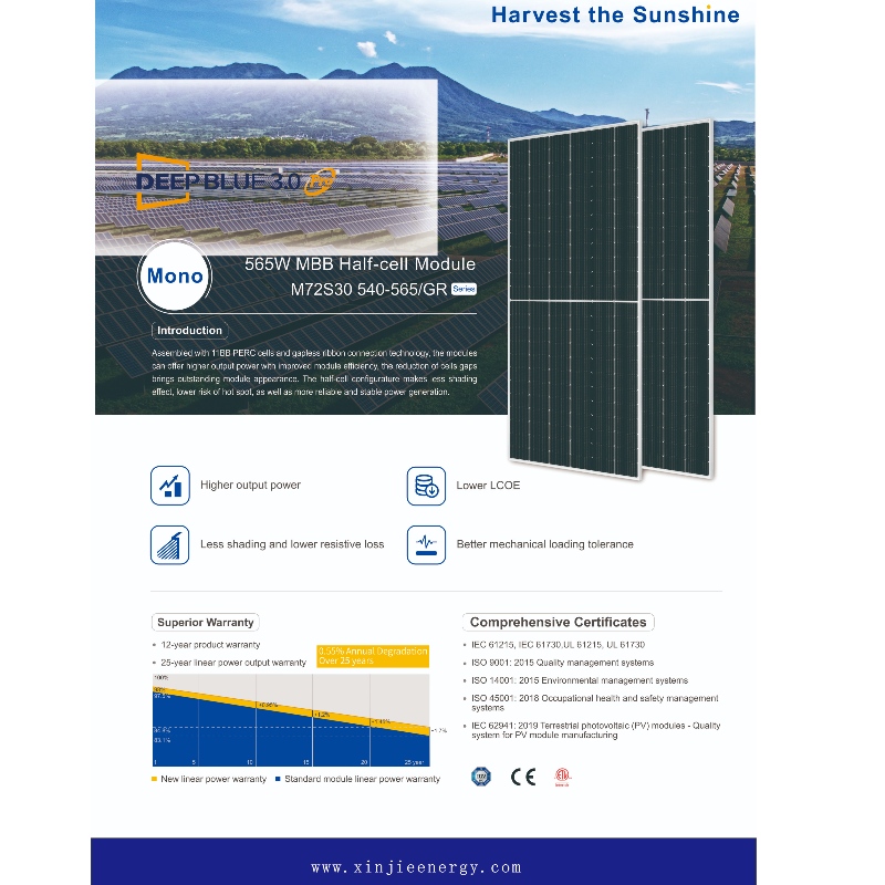 565 W M B B B Photovoltaic Solar Energy Panel System Online prodej