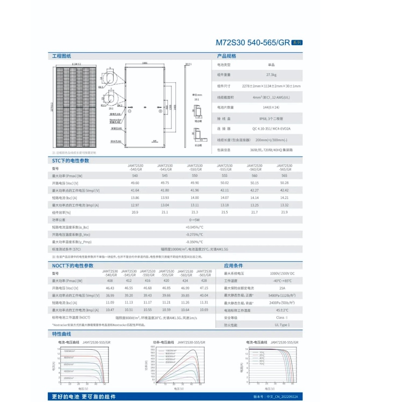 Vysoká účinnost 540-555 W fotovoltaický panel solárního modulu online prodej