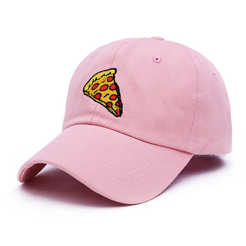 nová pizza výšivka táta cap trucer bavlněný klobouk pro ženy mužinastavitelná velikost baseballového čepice venkovní sportovní sluneční klobouk