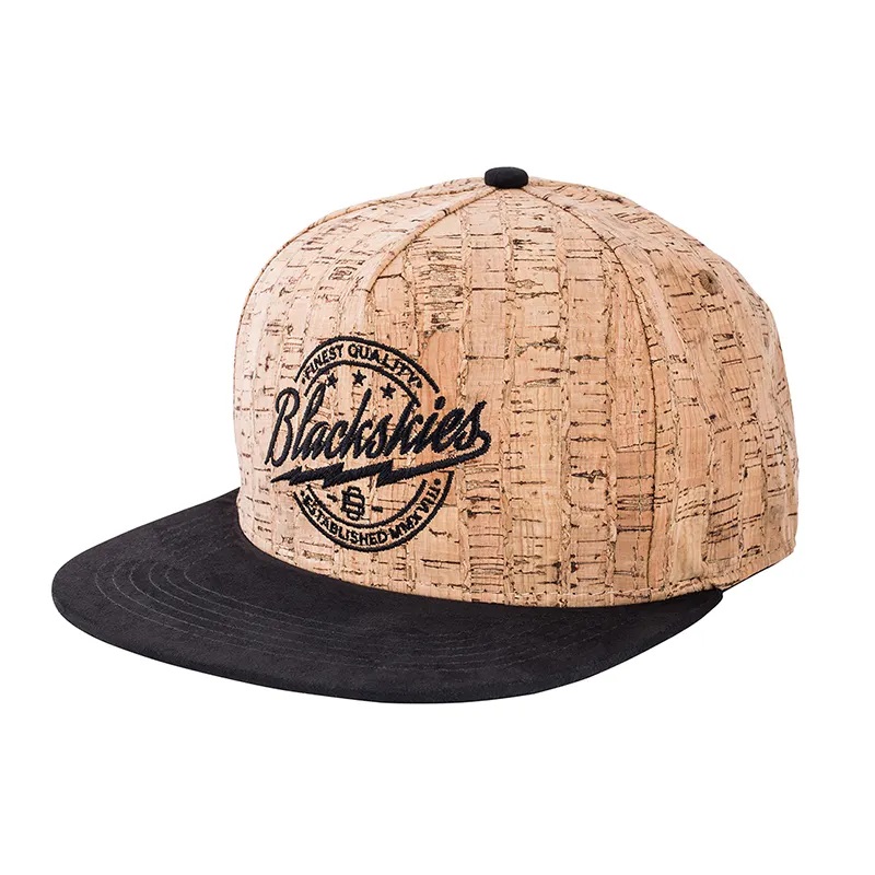 Nový design Pánské gorras 6 panelů vyšívací záplata Cork Baseball Cap Sportovní klobouky