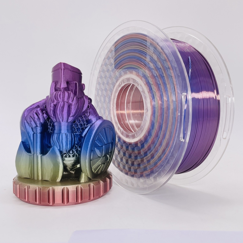 Silk Rainbow Multicolour Pla Filament Pastel Color1,75mm 3D tiskárna Pla vlákno