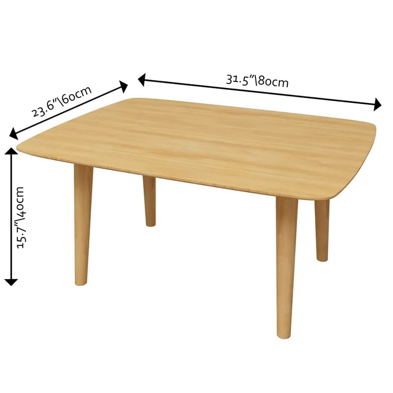 Bambusový koncový stůl 31 palců kávový čajový stůl pro obývací pokoj obývací pokoj domácínábytek