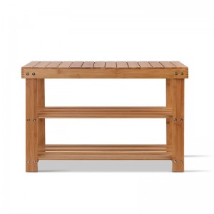 Bambusové boty Bench Boot Organizace čalouněných úložišťna vchod do obuvi