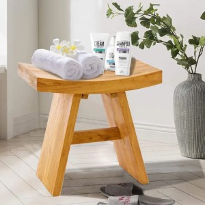 Zahradní vana sprcha Hydroterapie Vodotěsná stolička bambusovánosníkna lavičce úložný organizátor moderní